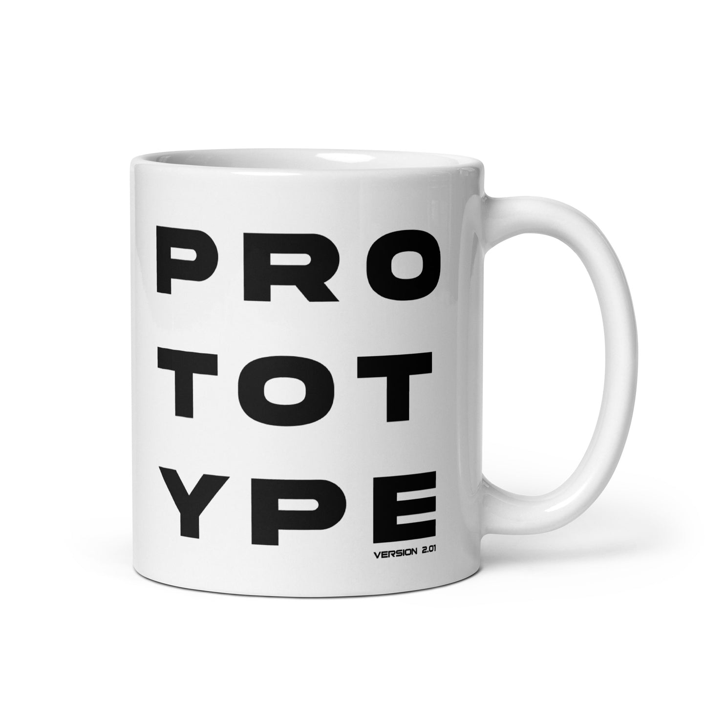 Prototype (v3) White glossy mug